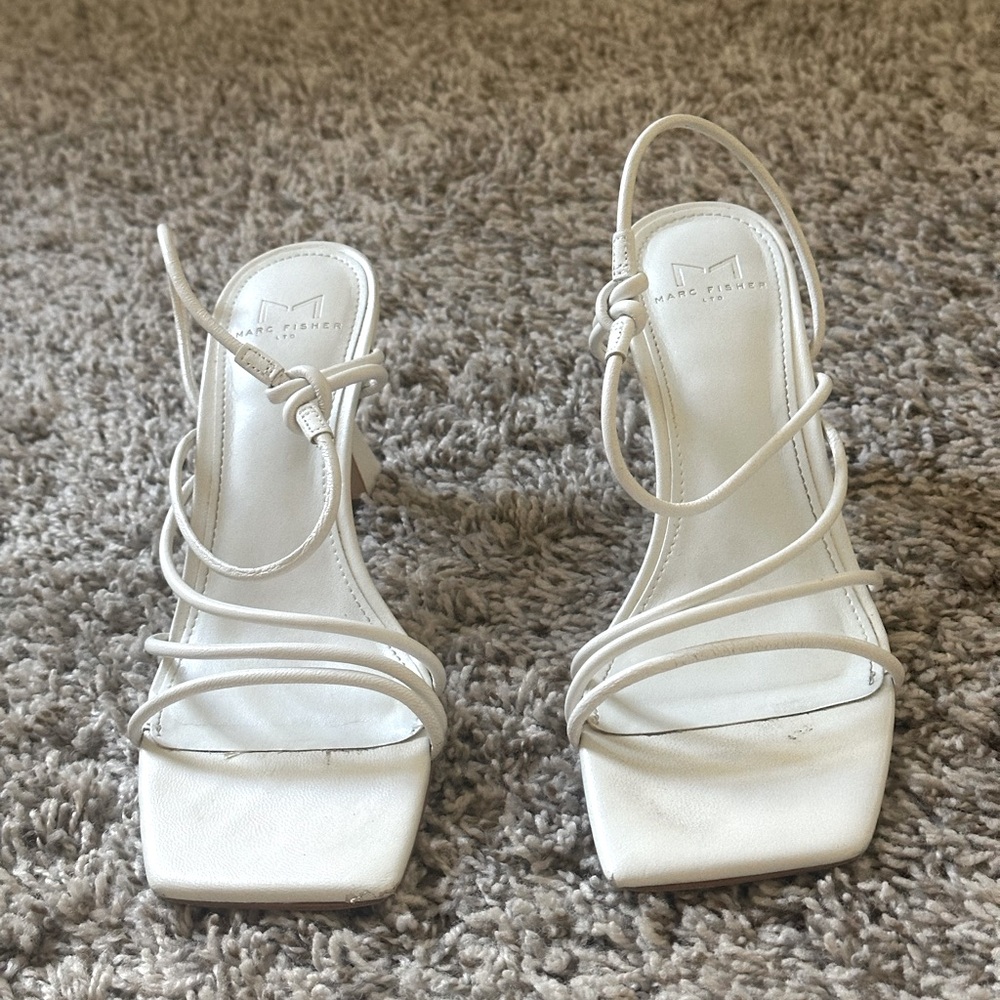 Marc Fisher | Strappy White Heel